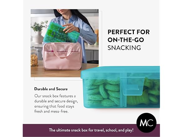 Mothercould Large Kids Snack Box Containers Set of 2