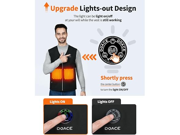 Doace Women Heated Smart Electric Heating Vest