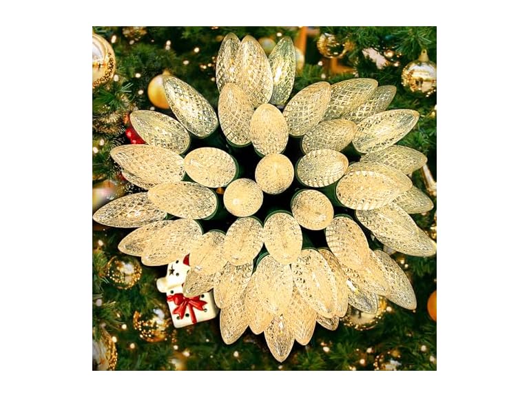 Bosceos C9-WW 100 FT C9 Christmas Lights Warm White