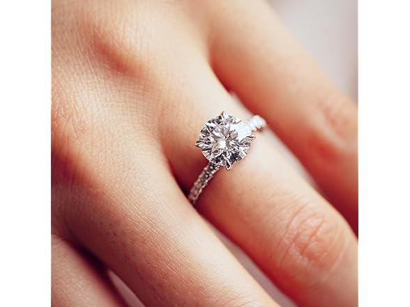 Blueeve Moissanite Engagement Ring Size 7