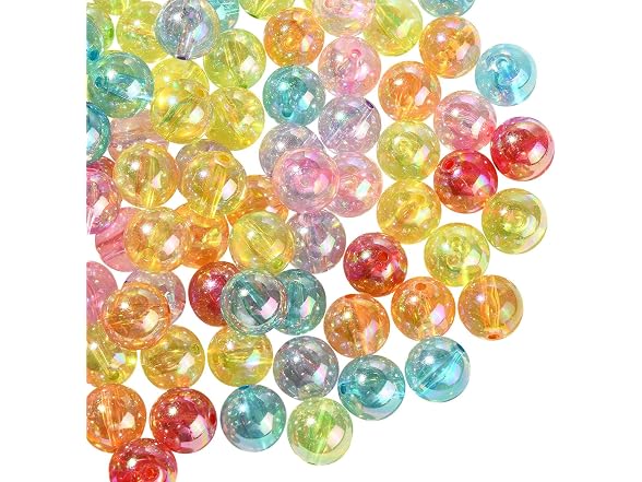 LiQunSweet 110 Pcs 20mm Bubblegum Beads Acrylic Beads