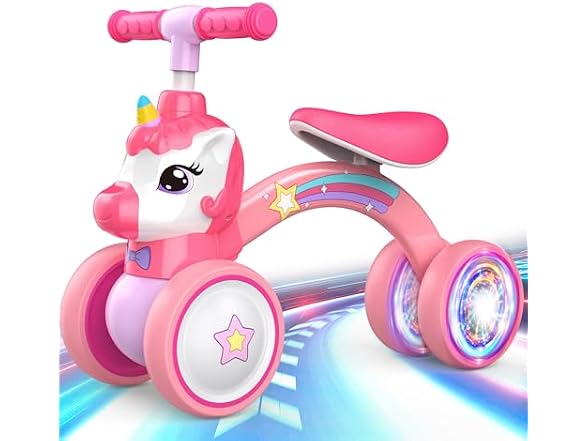 Kkdi Unicorn Baby Balance Bike Ride on Toy