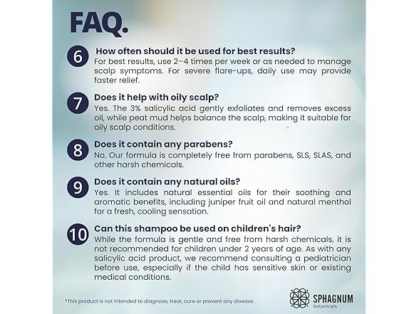 Sphagnum Psoriasis Shampoo 13.5oz