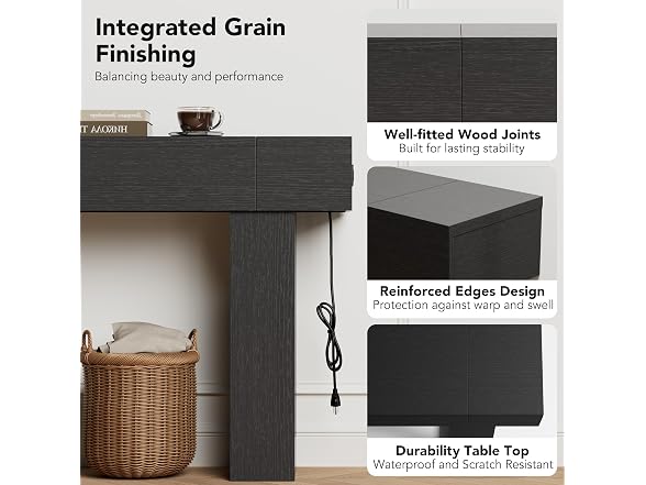 63 Inch Long Console Table