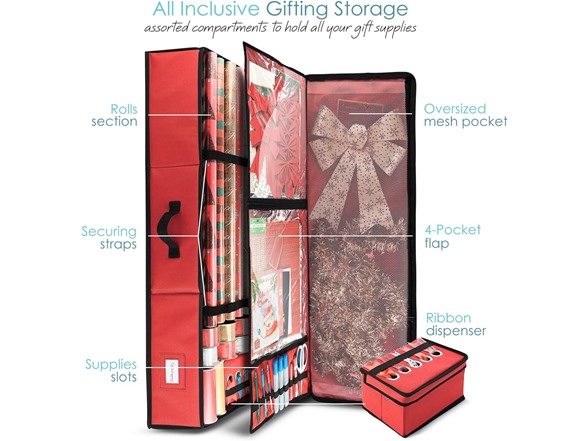 Hearth & Harbor Wrapping Paper Storage Container