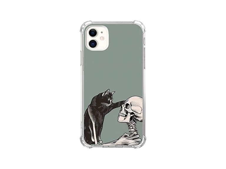 Vusbvelnot Cat and Skull Case