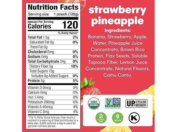 Noka Strawberry Smoothies 12pk