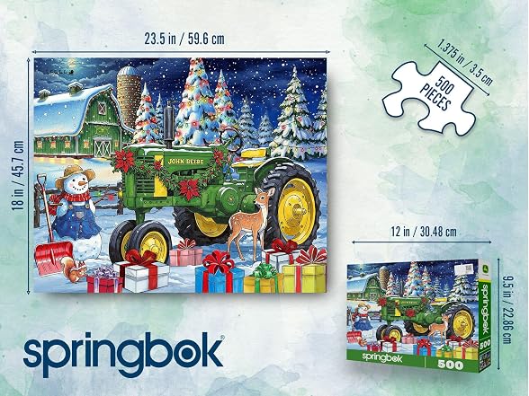 Springbok Festive Farm Surprise 500 Piece Jigsaw Puzzle