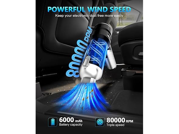 NEVERLAND Handheld Cordless Car Vacuum