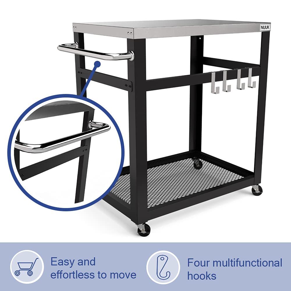 NUUK Double-Shelf Outdoor Cart, 20" x 30" - Gallery 8