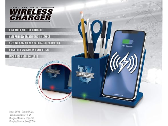 AUBURN TIGERS Wireless Charger Organizer