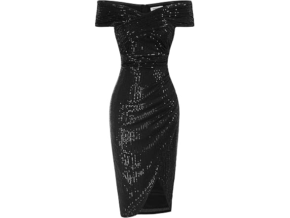 Jasambac Women (L) Off Shoulder Sleeveless Dress