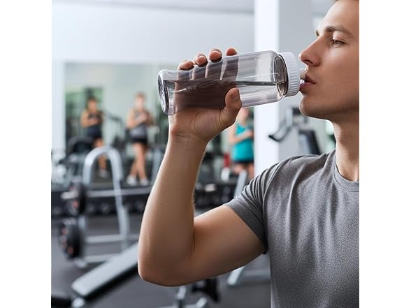 Fun Express 27 oz. Black Plastic Water Bottles - 50 Pieces