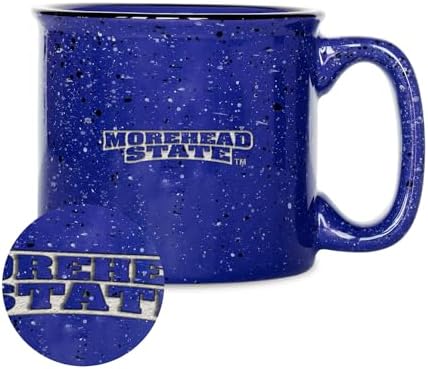 Rico Industries NCAA Morehead State Eagles Speckle 12oz Laser Engraved Campfire Mug