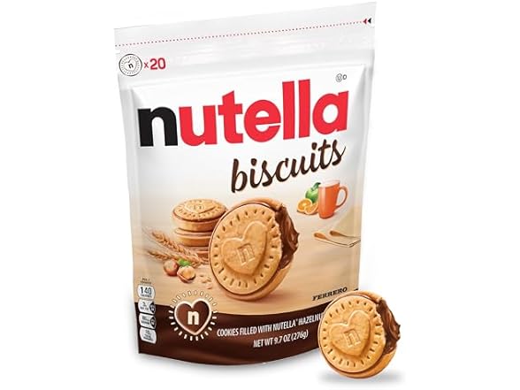 Nutella Biscuits Cookies Filled with Nutella