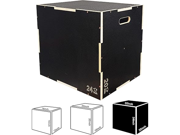 Signature 3 in 1 Wood Plyo Box 30"x24"x20"