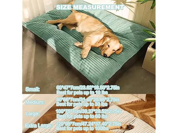 TYMONT 39"x29" Dog Bed for Medium Dogs