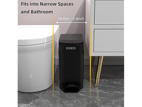 KSSKSS Small Bathroom Trash Can