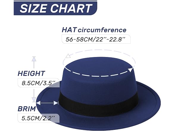 WRTTR Flat Fedora Hat