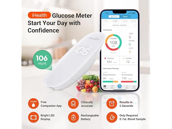 iHealth Gluco+ Wireless Smart Glucose