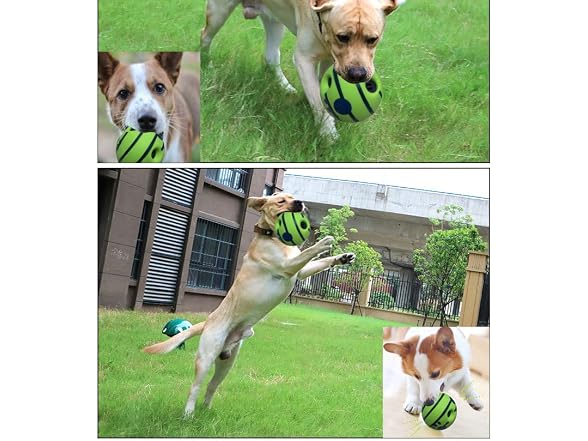 LFCToys 4''Wobble Giggle Dog Ball,Strange Dog