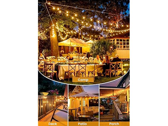 Brightown 109Ft LED Outdoor String Light