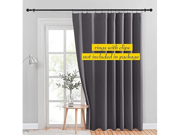 NICETOWN Sliding Door Curtain for Patio, 100x84