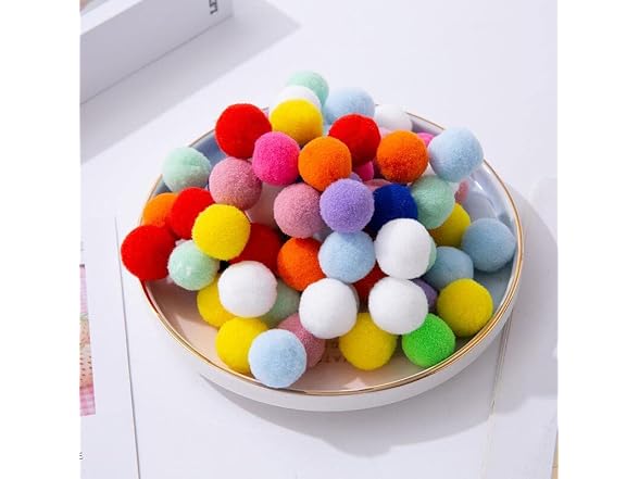 YYCRAFT 100pcs 1 inch Craft Pom Poms Balls
