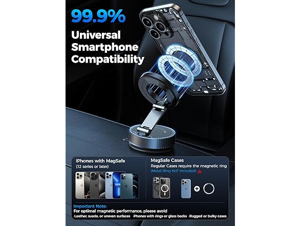 Arruilys Car Phone Holder for Magsafe