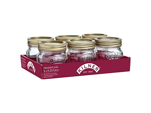 Kilner 6pk 0.25L Preserve Jars