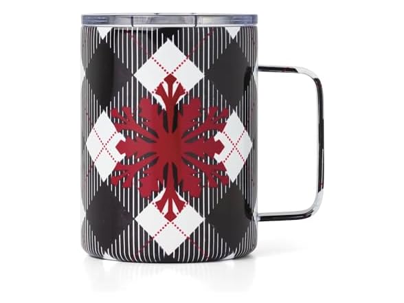 Cambridge Coffee Mug, 1-Piece, Black Plaid