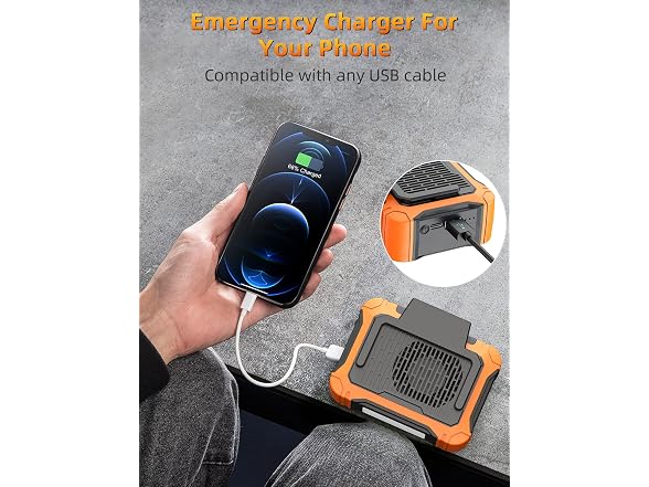 Koonie Waist Clip Fan with Solar Panel