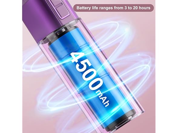 Sowmow Purple Handheld Turbo Fan