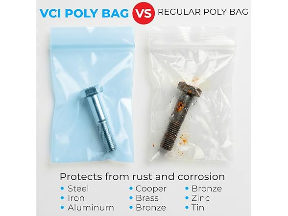VCI Reclosable Poly Bags 9" x 12"