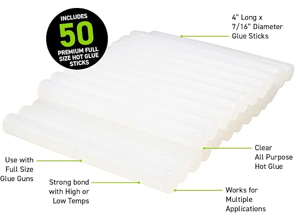 Surebonder Full Size All Purpose Clear 4" Hot Glue Sticks