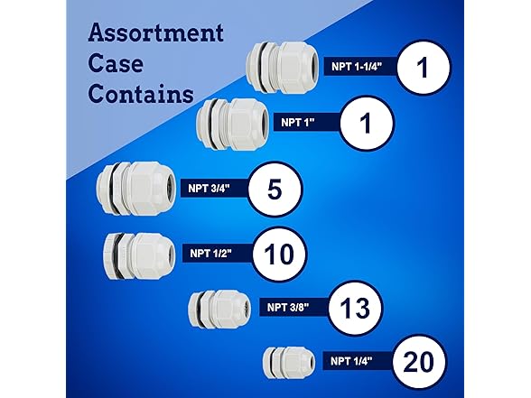 New Age America 50pcs NPT Cable