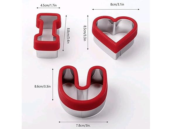 Love Biscuit Cutting Machine 3-piece Set