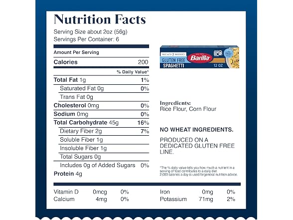 BARILLA Gluten Free Spaghetti, 12 ounce, Pack of 12