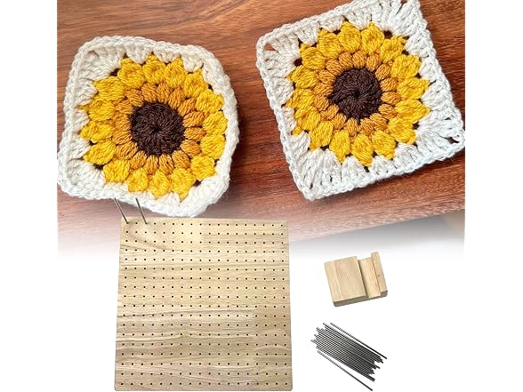9.25 Inches Crochet Blocking Board, Bamboo