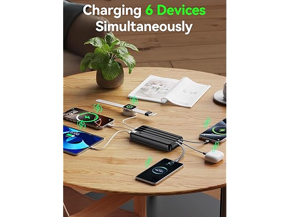 YILANS Portable Charger with Built-in Cable