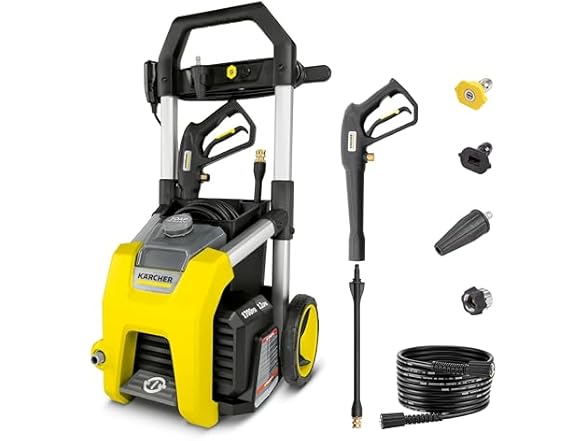 Karcher Pressure Washer K1700, CETA Certified, 3 Spray Nozzl (Open Box)