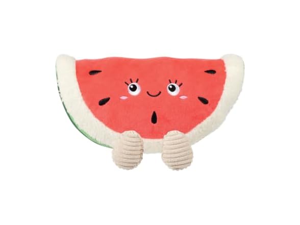 Fringe Studio Seed the Day! Plush Dog Toy, Watermelon