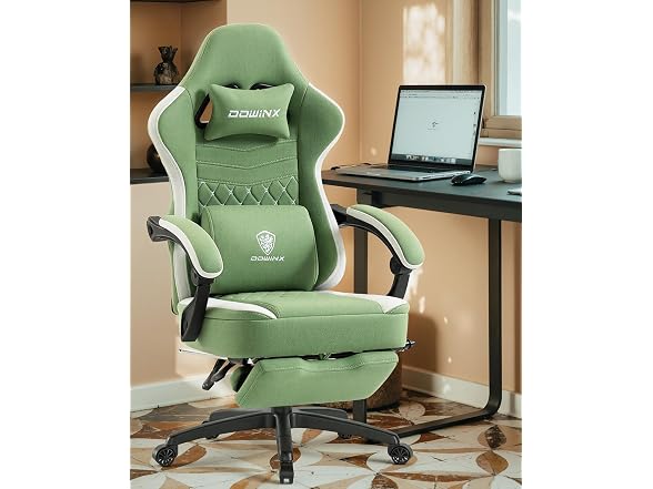 Dowinx Fabric Gaming Chair Green