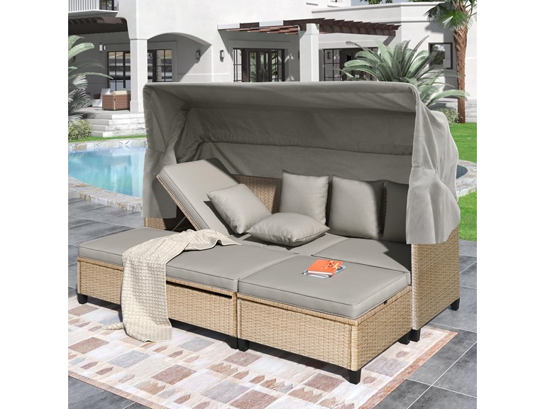 Merax SP100121AAD Merax 4 Piece Outdoor Conversation Sof