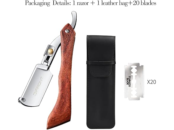 manual razors redwood handle shaver