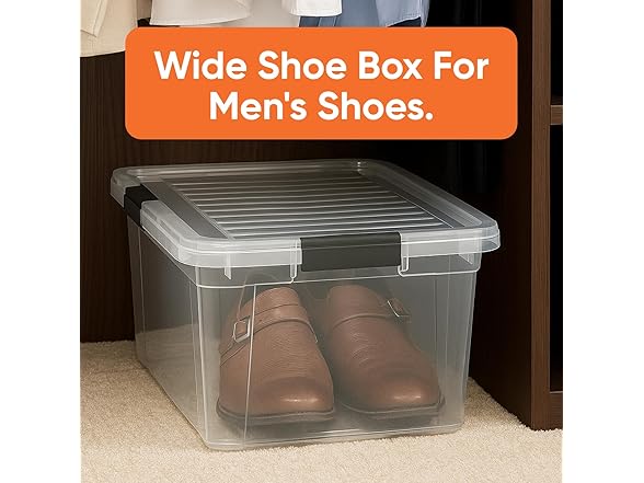 Superio Small Clear Storage Box with Lid, 11 Quart 10 Pack