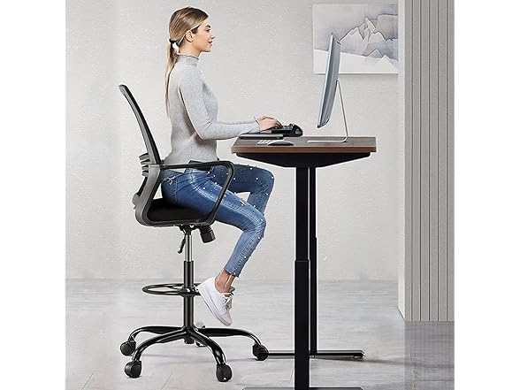 AFO Tall Drafting Chair w/Foot Ring
