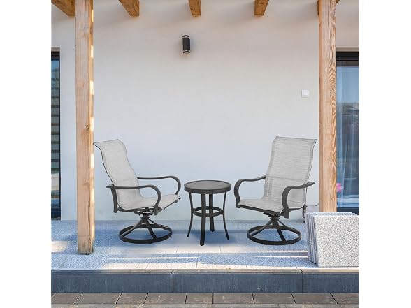 Four Seasons Courtyard Palermo 3 Piece Aluminum Bistro Set