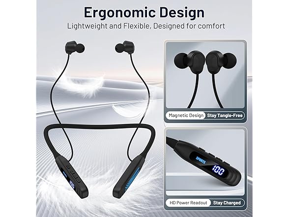 Podity Neckband Bluetooth Headphones