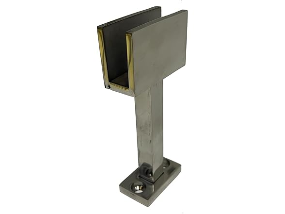4X 304 SS Square Glass Spigots Black